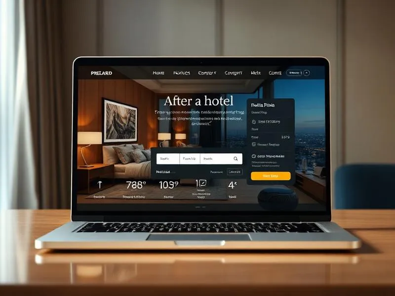 Website khách sạn rebuild AI